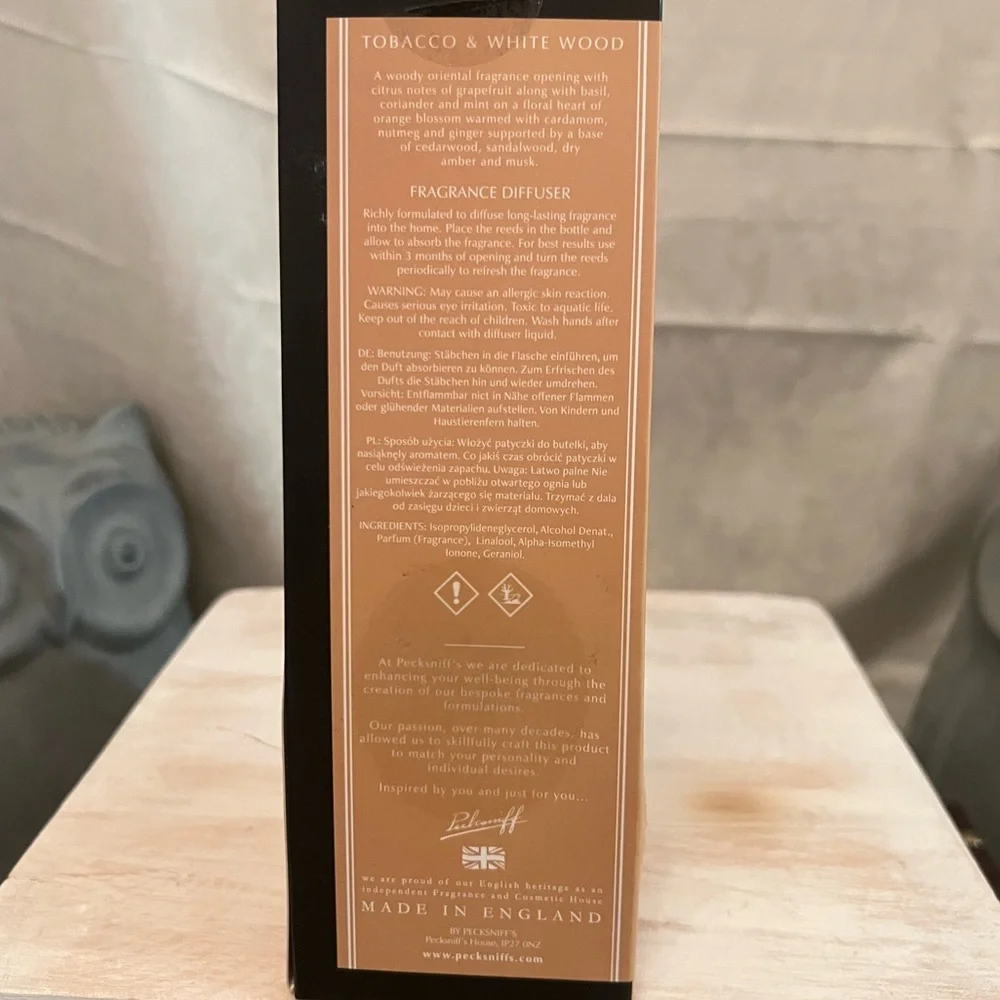 Peckinsniff's Tobacco & White Wood Fragrance Diffuser